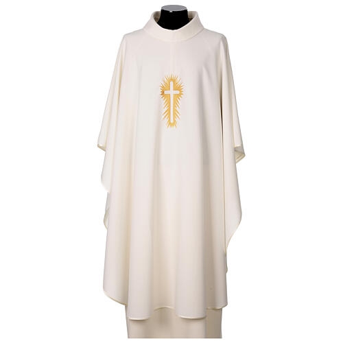 Cococler chasuble with cross and ray embroidery 6