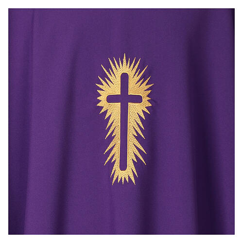 Cococler chasuble with cross and ray embroidery 9