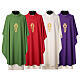 Cococler chasuble with cross and ray embroidery s1