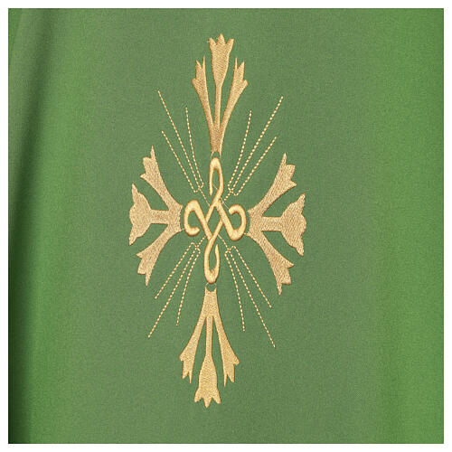 Cococler chasuble with stylised cross embroidery 3