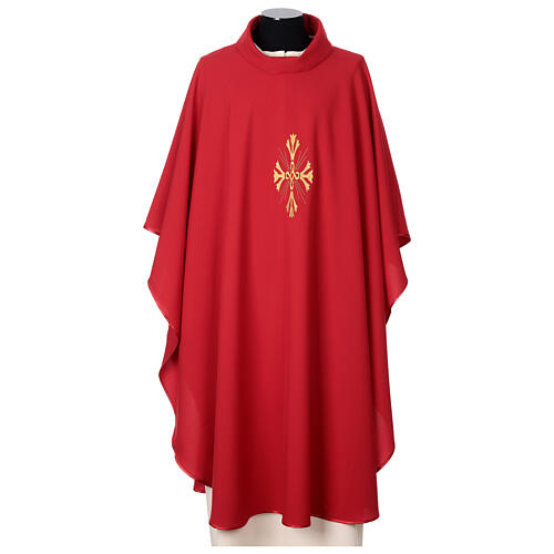 Cococler chasuble with stylised cross embroidery 4