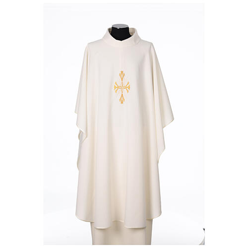 Cococler chasuble with stylised cross embroidery 6