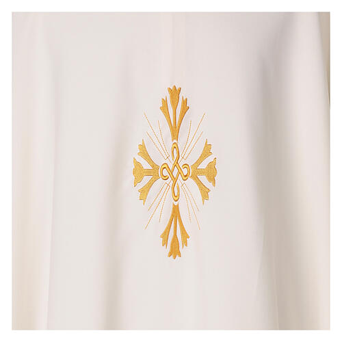 Cococler chasuble with stylised cross embroidery 7