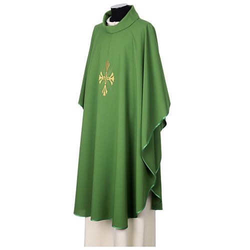 Cococler chasuble with stylised cross embroidery 10