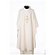 Cococler chasuble with stylised cross embroidery s6