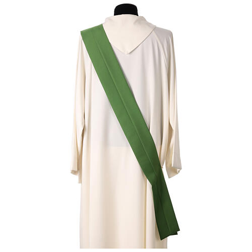 Green dalmatic with embroidered 2025 Jubilee official logo 8