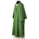 Green dalmatic with embroidered 2025 Jubilee official logo s5