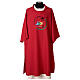 Dalmática vermelha bordada logótipo oficial Jubileu 2025 s1