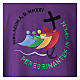 Purple dalmatic with embroidered 2025 Jubilee official logo s2