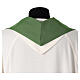 Chasuble with embroidered 2025 Jubilee official logo, green polyester s7