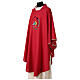 Chasuble with embroidered 2025 Jubilee official logo, red polyester s3