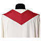 Chasuble with embroidered 2025 Jubilee official logo, red polyester s7