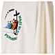 Chasuble with embroidered 2025 Jubilee official logo, ivory-coloured polyester s4