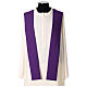 Chasuble with embroidered 2025 Jubilee official logo, purple polyester s6