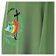 Dalmatik zum Jubiläum 2025, grün, mit aufgedrucktem offiziellen Logo s5