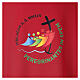 Dalmatic with official Jubilee 2025 logo, red, Multilingual s3