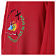 Dalmatic with official Jubilee 2025 logo, red, Multilingual s8