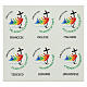 Dalmatik zum Jubiläum 2025, elfenbeinfarben, mit aufgedrucktem offiziellen Logo s9