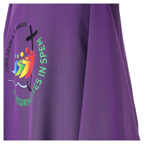 Dalmatik zum Jubiläum 2025, violett, mit aufgedrucktem offiziellen Logo 5
