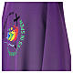 Dalmatic with printed official logo of 2025 Jubilee, purple polyester, Multilingual s8