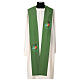 Green clergy stole with official Jubilee 2025 logo s1