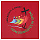 Voile de lutrin rouge imprimé logo officiel Jubilé 2025 s2