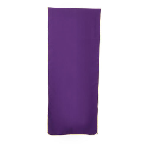 Purple lectern cover with printed 2025 Jubilee official logo Multilingual 5