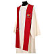 Printed red stole with Jubilee 2025 official logo s3