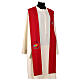 Printed red stole with Jubilee 2025 official logo s5