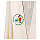 Ivory-coloured stole with printed official logo of 2025 Jubilee, Multilingual s2