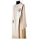 Ivory-coloured stole with printed official logo of 2025 Jubilee, Multilingual s3