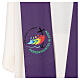 Purple stole printed with 2025 Jubilee official logo s3