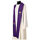 Purple clergy stole with official Jubilee 2025 logo, Multilingual s7