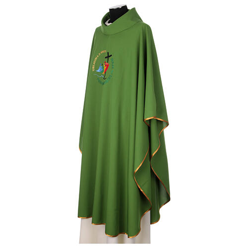 SET OF CHASUBLES 4 COLOURS with Jubilee 2025 official logo embroidered 11