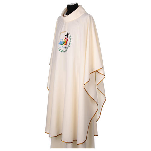 SET OF CHASUBLES 4 COLOURS with Jubilee 2025 official logo embroidered 13