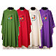 SET OF CHASUBLES 4 COLOURS with Jubilee 2025 official logo embroidered s1