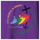 SET OF CHASUBLES 4 COLOURS with Jubilee 2025 official logo embroidered s10