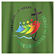 Dalmática Jubileo 2025 logotipo impreso 4 colores tejido Vatican s2