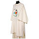 Dalmática Jubileo 2025 logotipo impreso 4 colores tejido Vatican s12