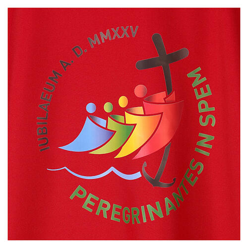 Dalmatic Jubilee 2025 logo printed in 4 colors Vatican fabric 4