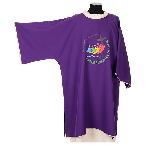 Dalmatic Jubilee 2025 logo printed in 4 colors Vatican fabric 9