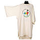 Dalmatic Jubilee 2025 logo printed in 4 colors Vatican fabric s7