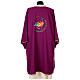 Dalmatic of Jubilee 2025, printed logo, Vatican Tyrian purple fabric s5