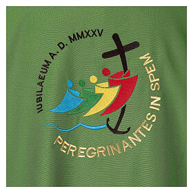 Embroidered dalmatic, Jubilee 2025 logo on Vatican fabric, 4 colours