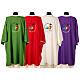 Embroidered Dalmatic Jubilee 2025 4 liturgical colors Vatican fabric s14