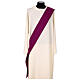 Tyrian purple dalmatic, embroidered Jubilee 2025 logo on Vatican fabric s6