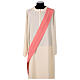 Embroidered pink dalmatic with cross, flame, Alpha, and Omega s6