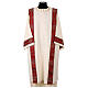 Ivory dalmatic with rich red and gold galloon s1