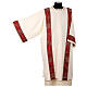 Dalmatique couleur ivoire riche galon rouge or s3