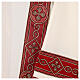Dalmatica avorio ricco gallone rosso oro s2